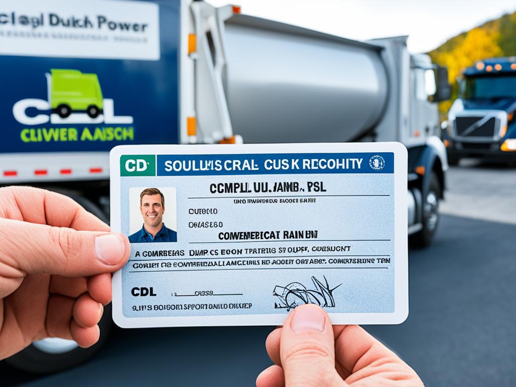 Commercial Driver's License for Dump Truck Driving